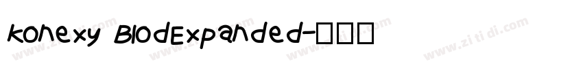 konexy BlodExpanded字体转换